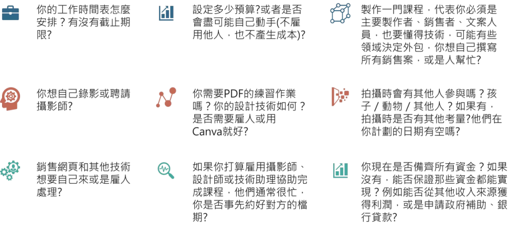 每個人都能打造線上課—製作課程所需考量的事項